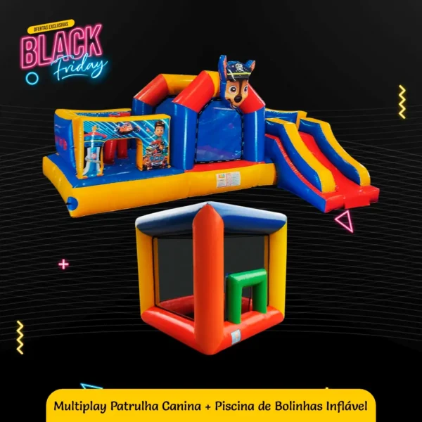 Black Friday 2024 - Multiplay Patrulha Canina + Piscina de Bolinhas Inflável - Locações da Sophia - Aluguel de Brinquedos - Palhoça - SC