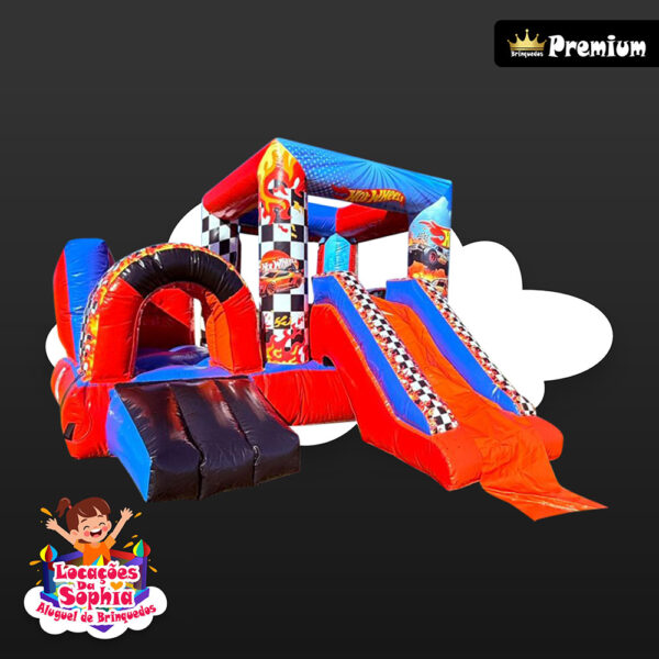 Mini Multiplay Cubo Hot Wheels Inflável - Locações da Sophia - Aluguel de Brinquedos Palhoça SC