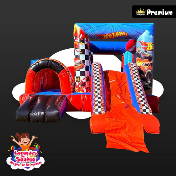 Mini Multiplay Cubo Hot Wheels Inflável - Locações da Sophia - Aluguel de Brinquedos Palhoça SC