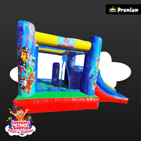 Mini Multiplay Cubo Patrulha Canina Inflável - Locações da Sophia - Aluguel de Brinquedos Palhoça SC