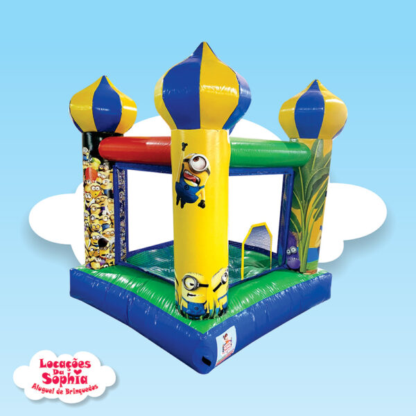 Pula Pula Castelinho Minions Inflável - Locações da Sophia - Aluguel de Brinquedos Palhoça SC - 002
